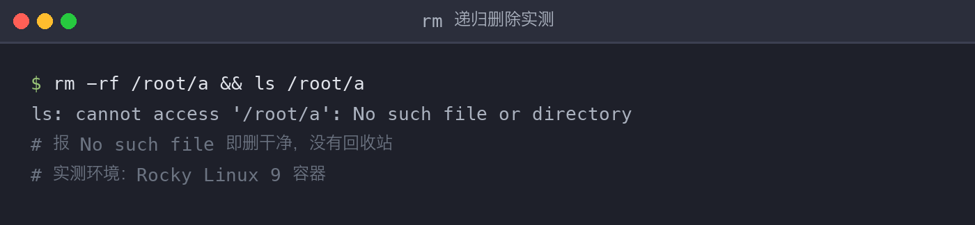 rm 实测