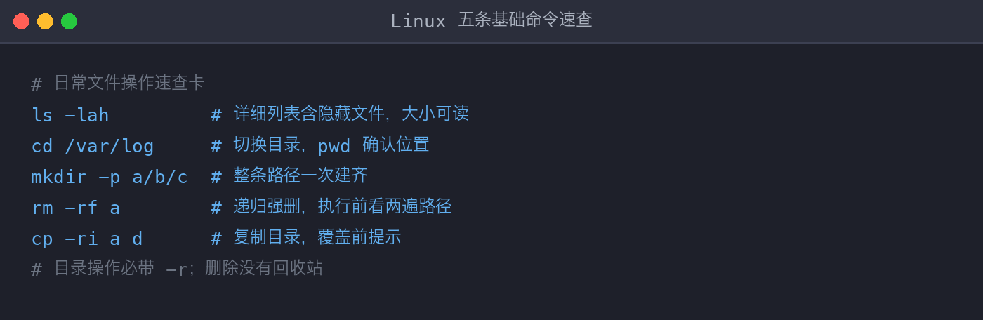速查卡